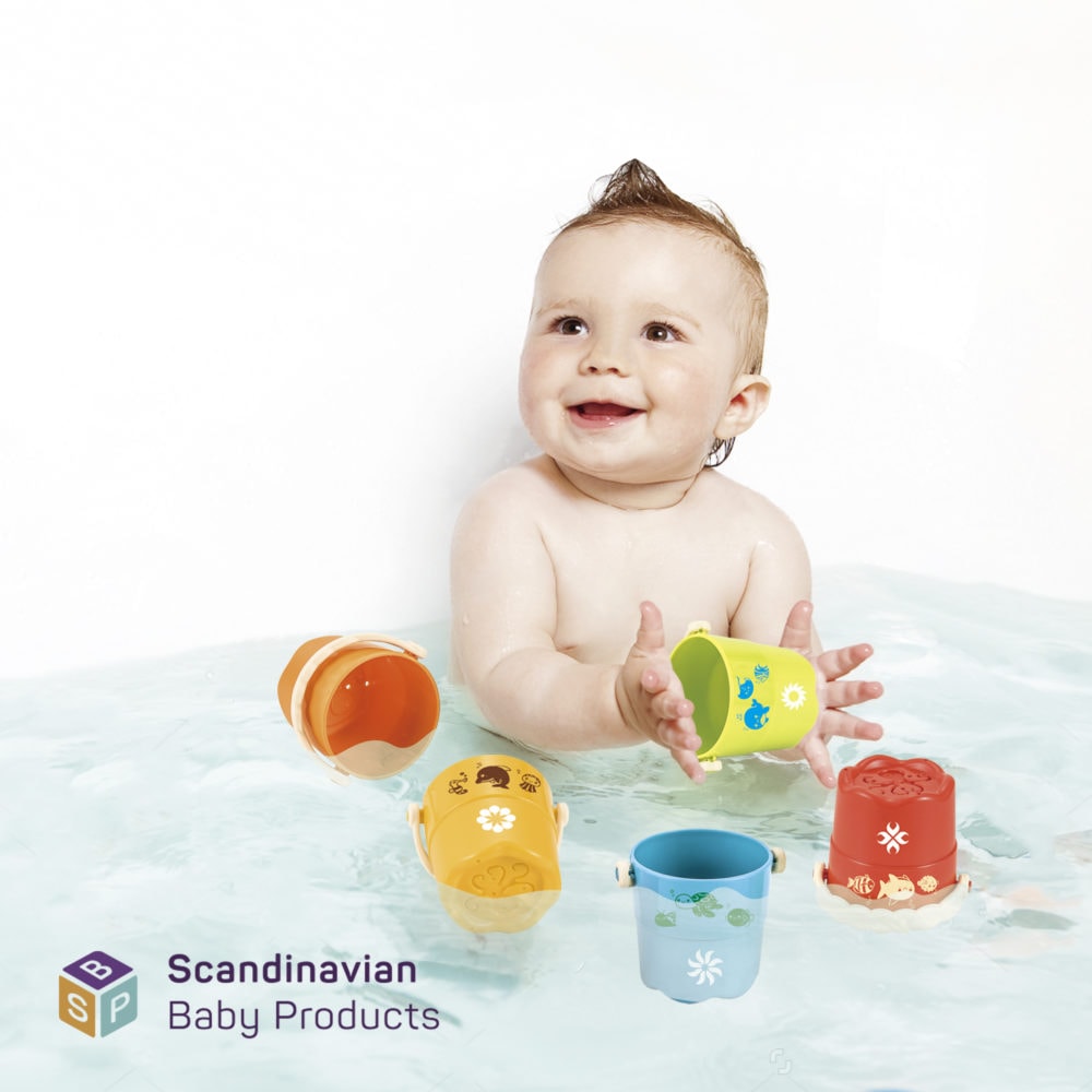 Scandinavian Baby Stacking Cups