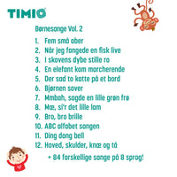 TIMIO Disc Set 2 - Numbers, Nursery Rhymes, Sea Animals, Shapes and Fruits