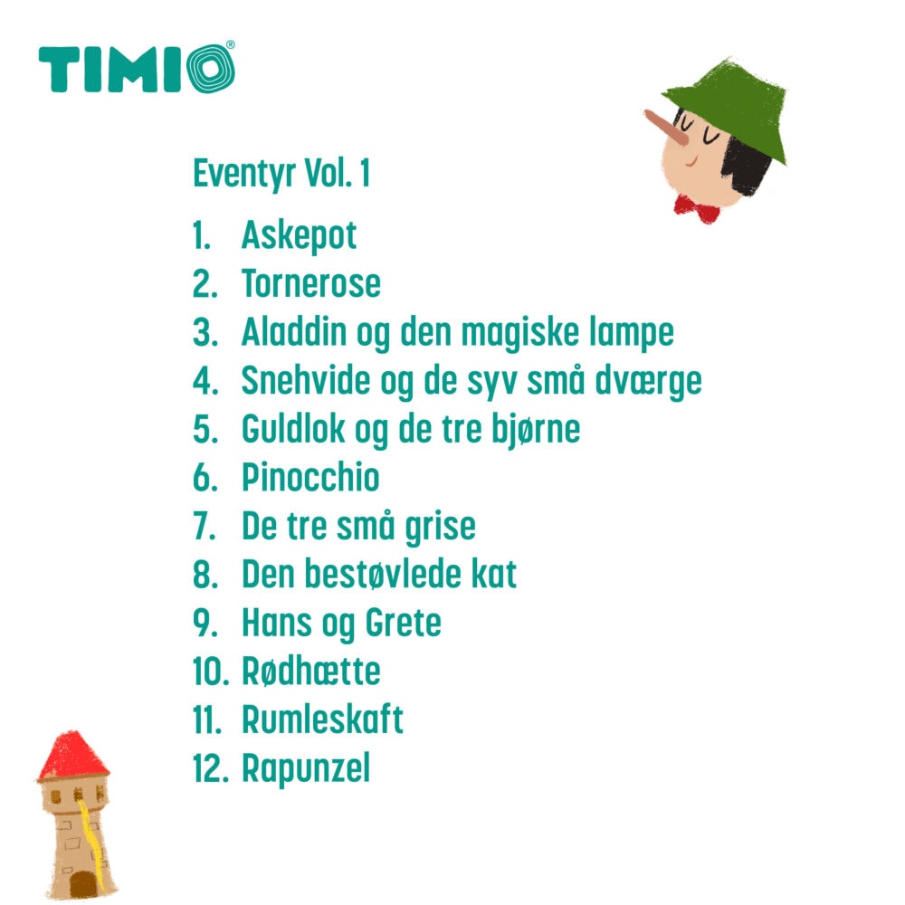 TIMIO Disc Set 3 - Fairy Tales, Time, Vegetables, Alphabet A-L and Alphabet M-Z