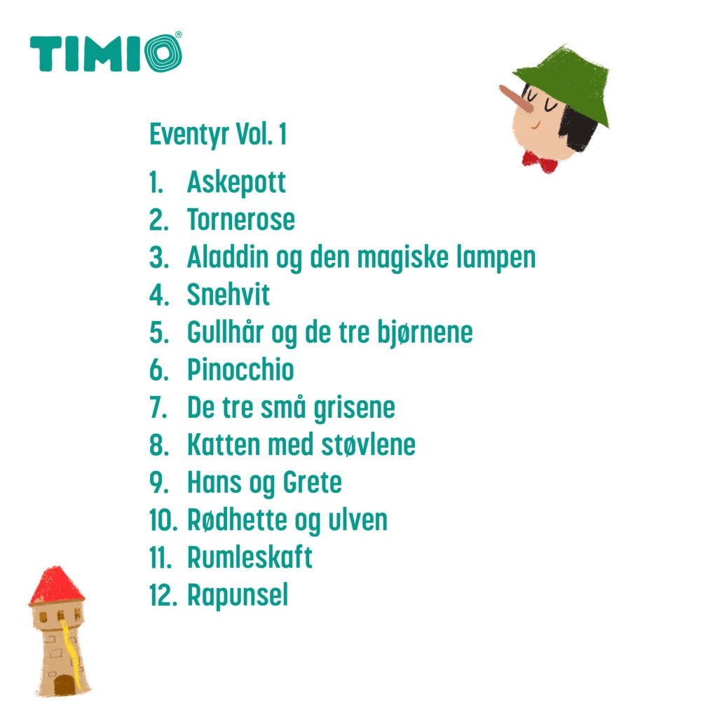 TIMIO Disc Set 3 - Fairy Tales, Time, Vegetables, Alphabet A-L and Alphabet M-Z