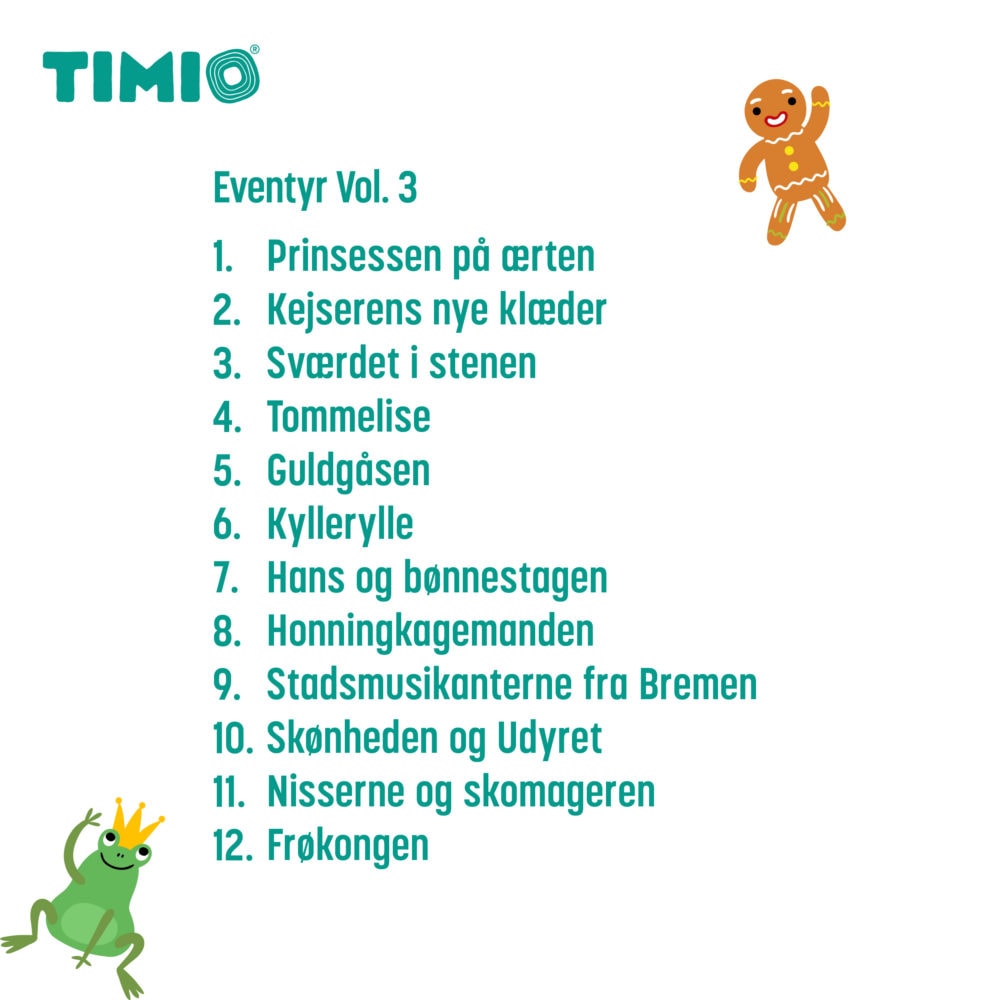 TIMIO Disc Set 4 - Nursery Rhymes, Fairy Tales, Dinosaurs and Small Insects
