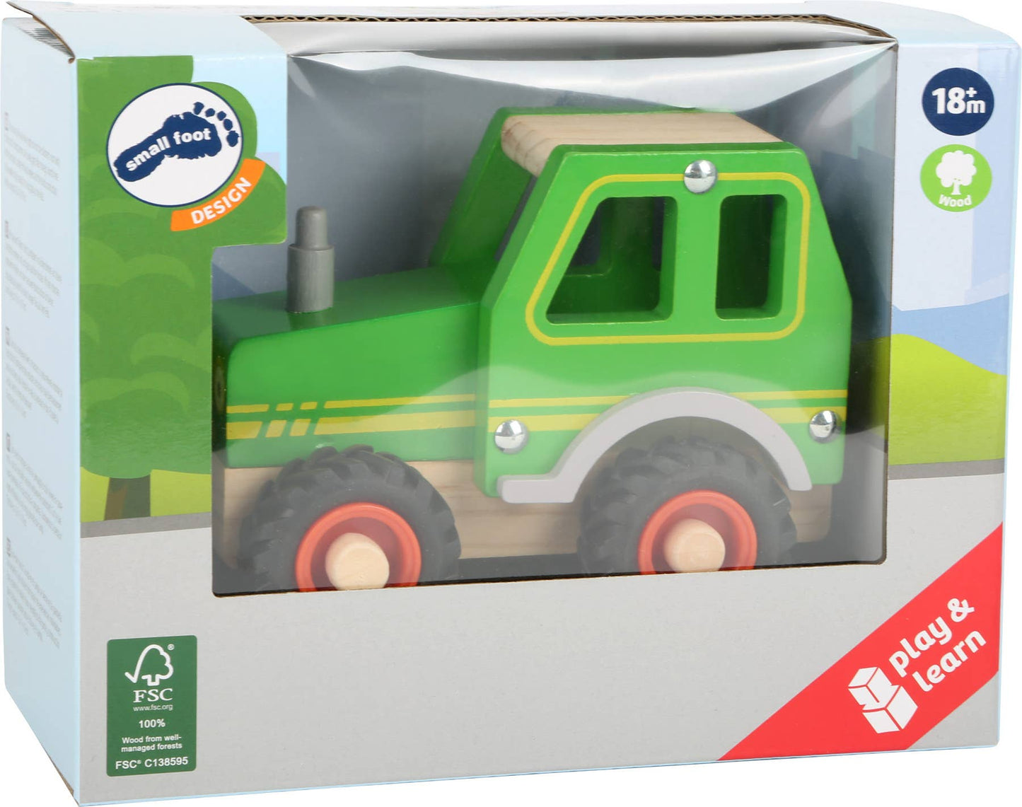 small foot Traktor | Parkeringsgarage och fordon | 100% Fsc