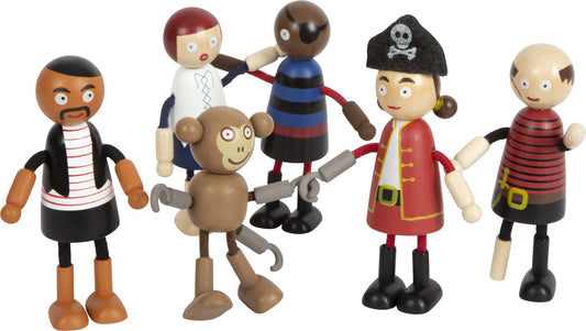 small foot Böjande dockor Piratfigurer | Dockor | Trä