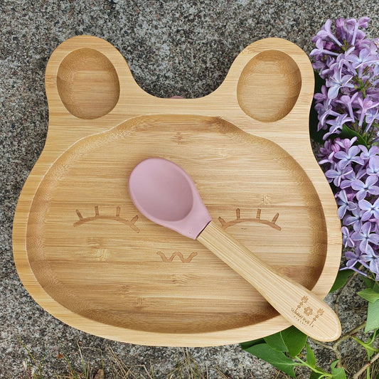 Summerville organic Bambu porslin för barn Rabbit Pale Mauve