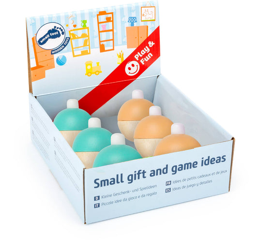 small foot Pastell pipig boll display | displayer | trä