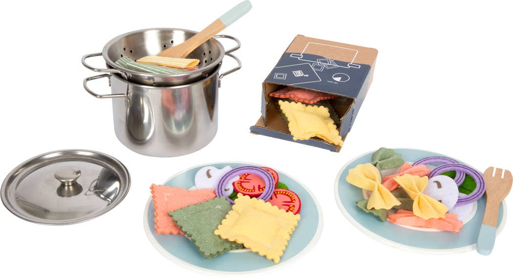 small foot small foot Pasta matlagning set | handelsbutiker | trä