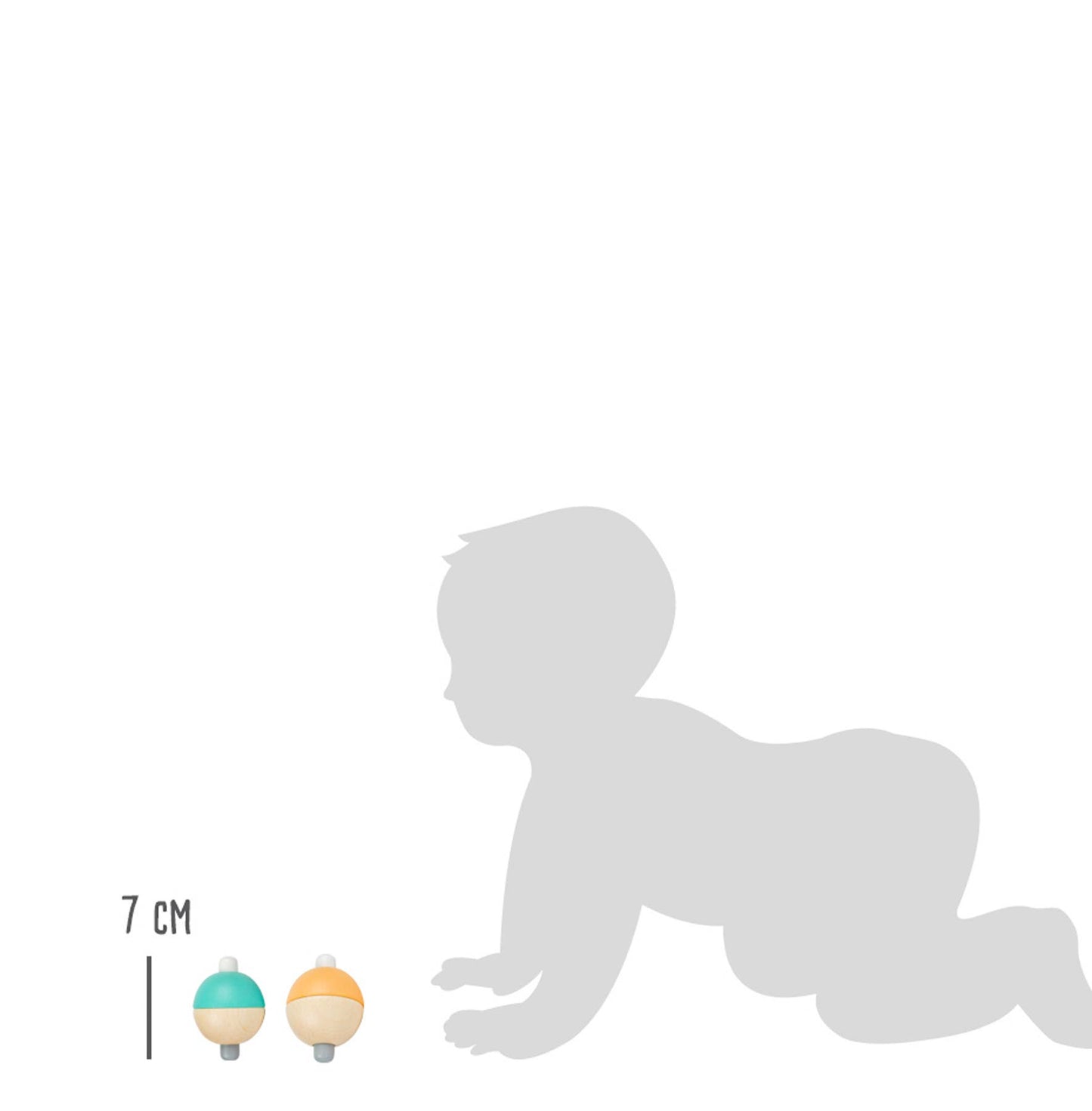 small foot Pastell pipig boll display | displayer | trä