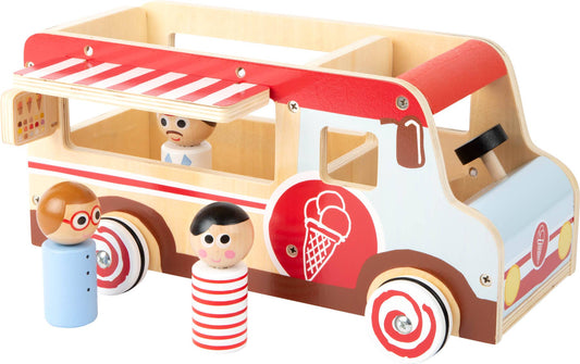 small foot Spielauto Eiswagen XL | Parkeringsgarage och fordon | Trä