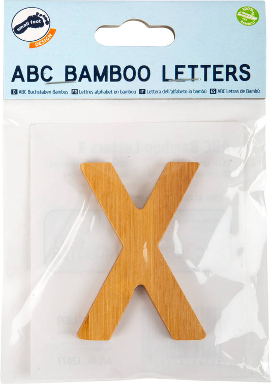 small foot small foot ABC bokstäver bambu X | brev tåg | trä