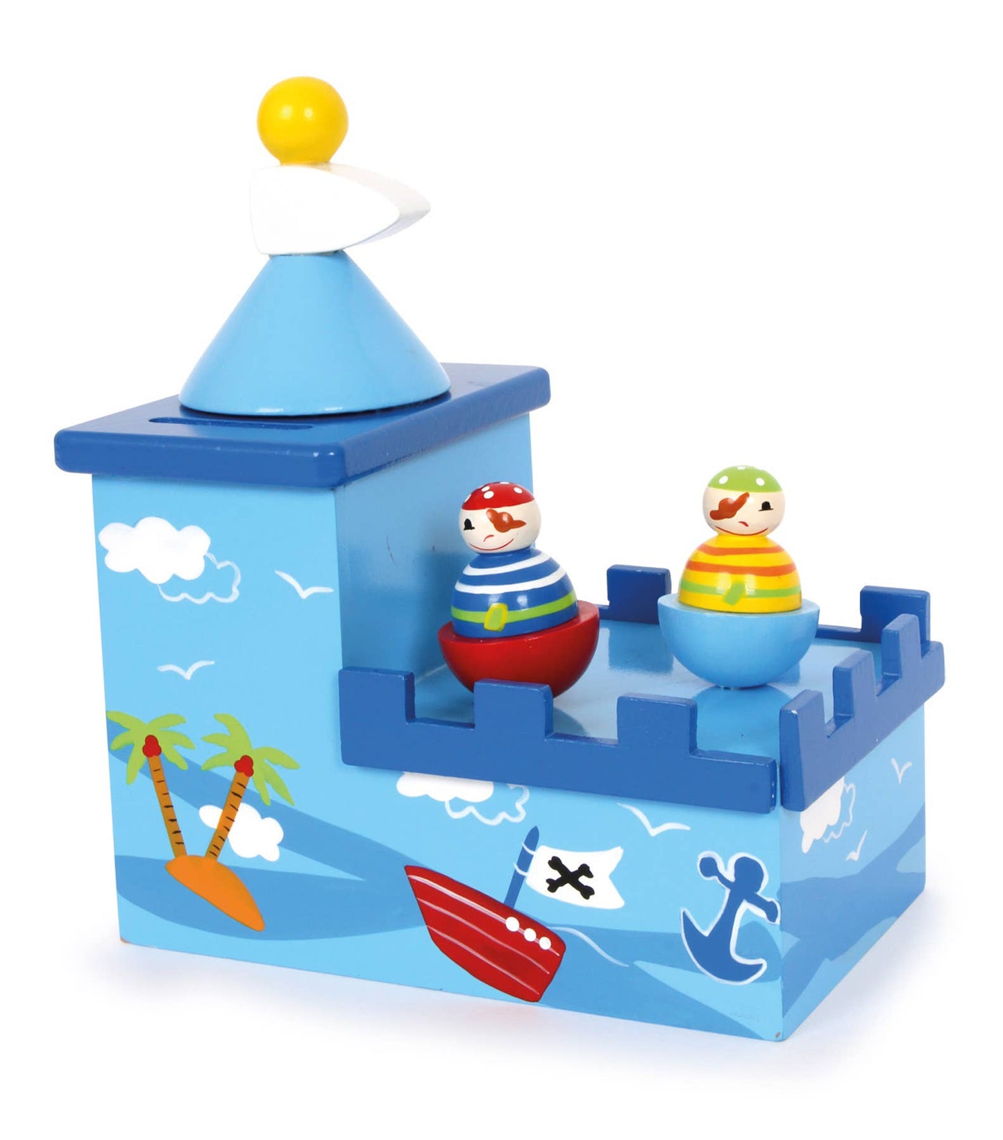 small foot small foot Pirate Music Box & Money Box | Speldosor | Trä