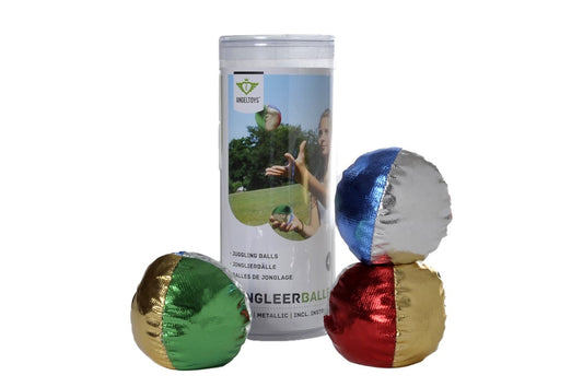 Jongleringsbollar metalliska