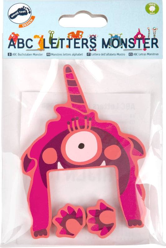 small foot ABC bokstäver Monster Gaga | brev tåg | trä