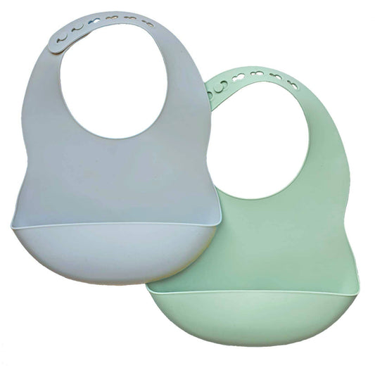 Haklapp Silikon 2-pack Silvergrå-Cameogrön