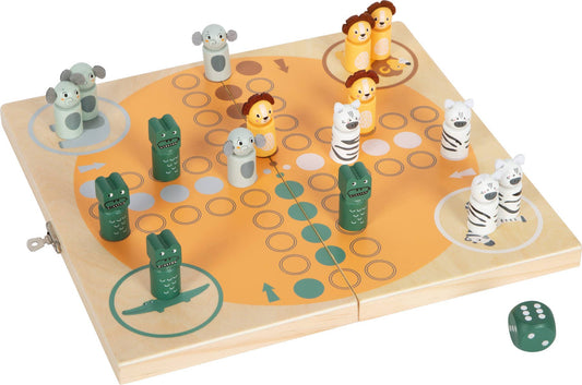 small foot Ludo för 4 spelare ”Safari” | brädspel | träleksaker
