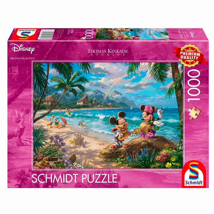Puzzle - Thomas Kinkade: Disney - Minnie & Mickey in Hawaii (1000 pieces)