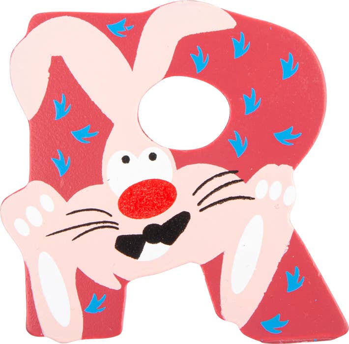 small foot Träbokstäver djur A-Z