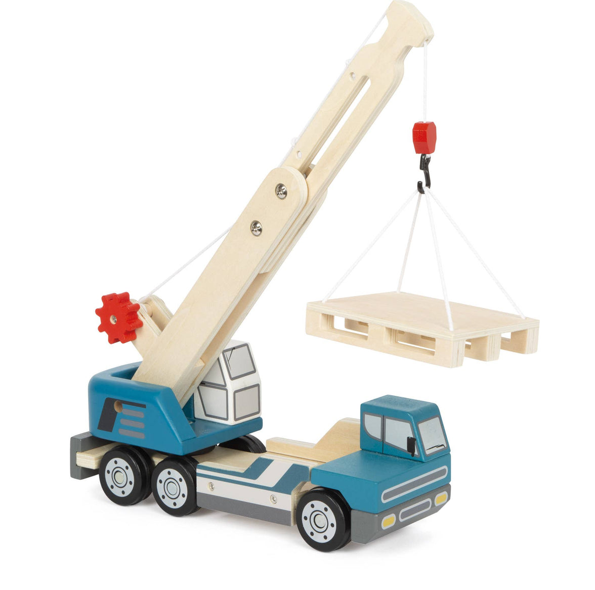 small foot Kranbil med pall