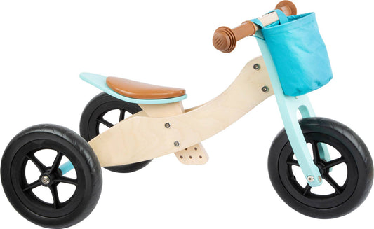 small foot Maxi 2 In 1 Turquoise Balance Trike | Hjul | Trä