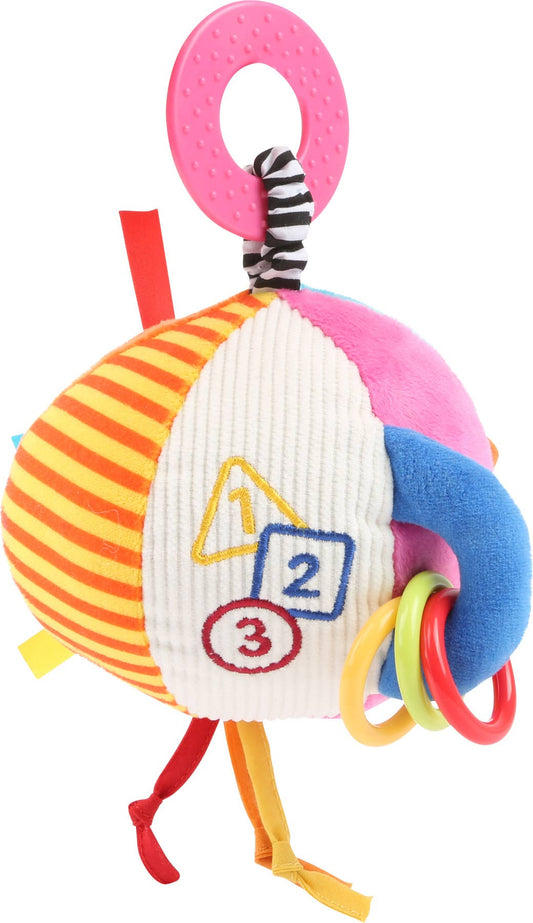small foot small foot Babyboll med skallra | Fylld leksak |