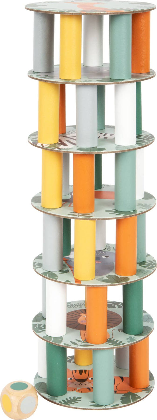 small foot ”Safari” wobble tower | brädspel | trä