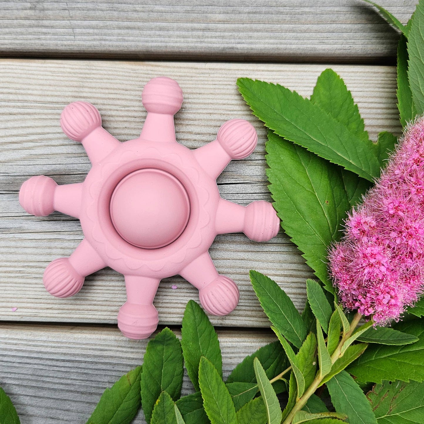Summerville organic Babysilikonbitring Cirkus Dammig ros