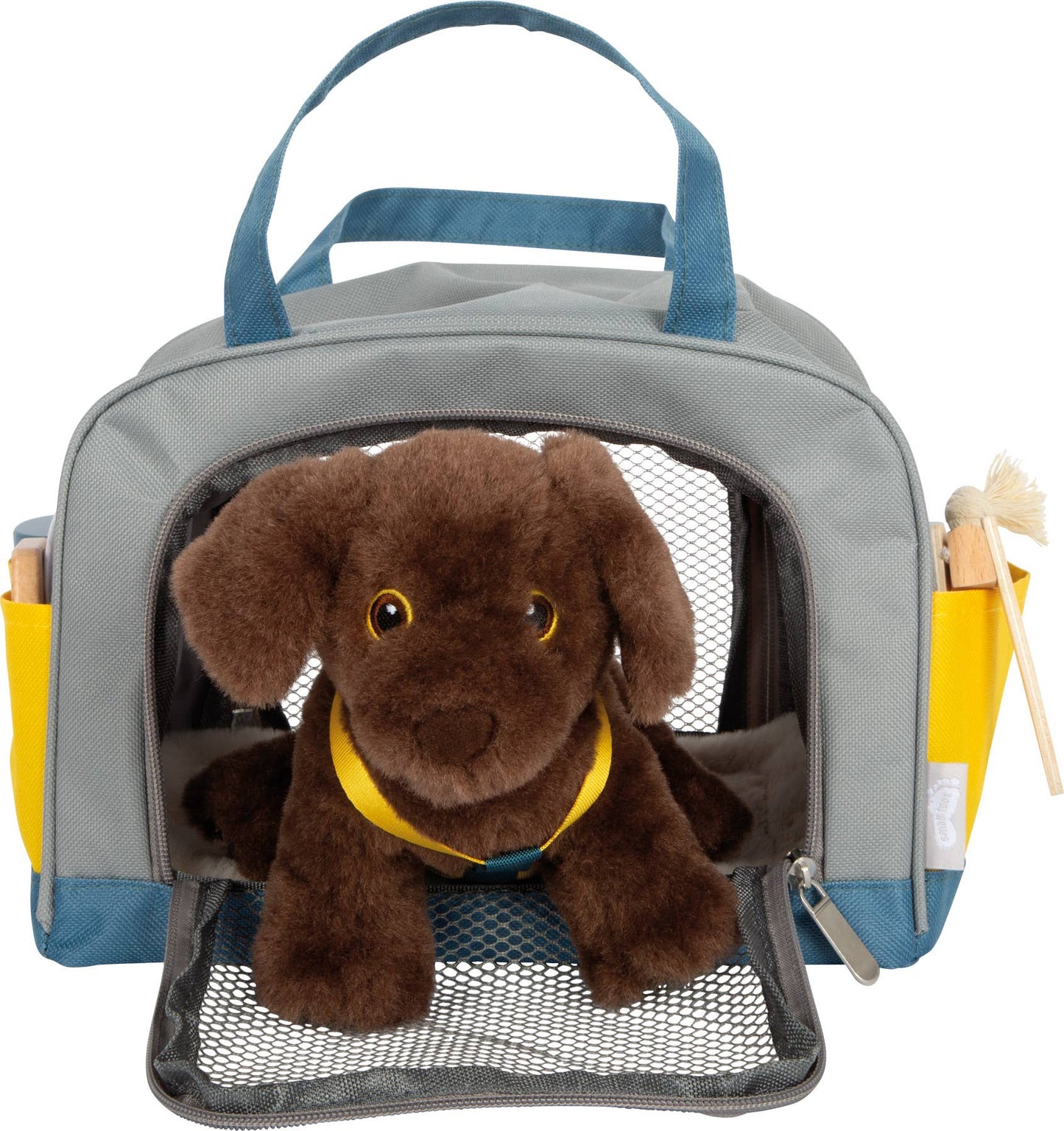 small foot small foot Hund med väska och grooming-kit | rollspel | träleksak