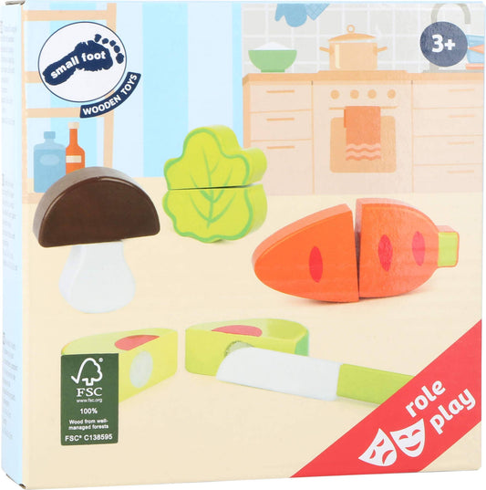 small foot small foot Vegetabiliska set | Roll leksak | 100% Fsc