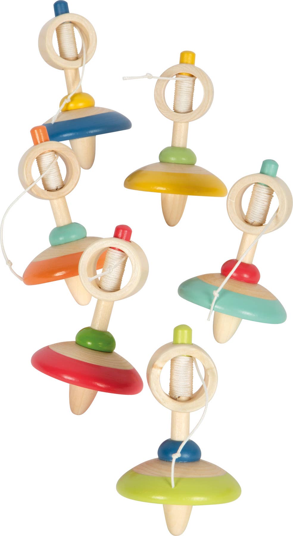 small foot Visa spinntopp i trä