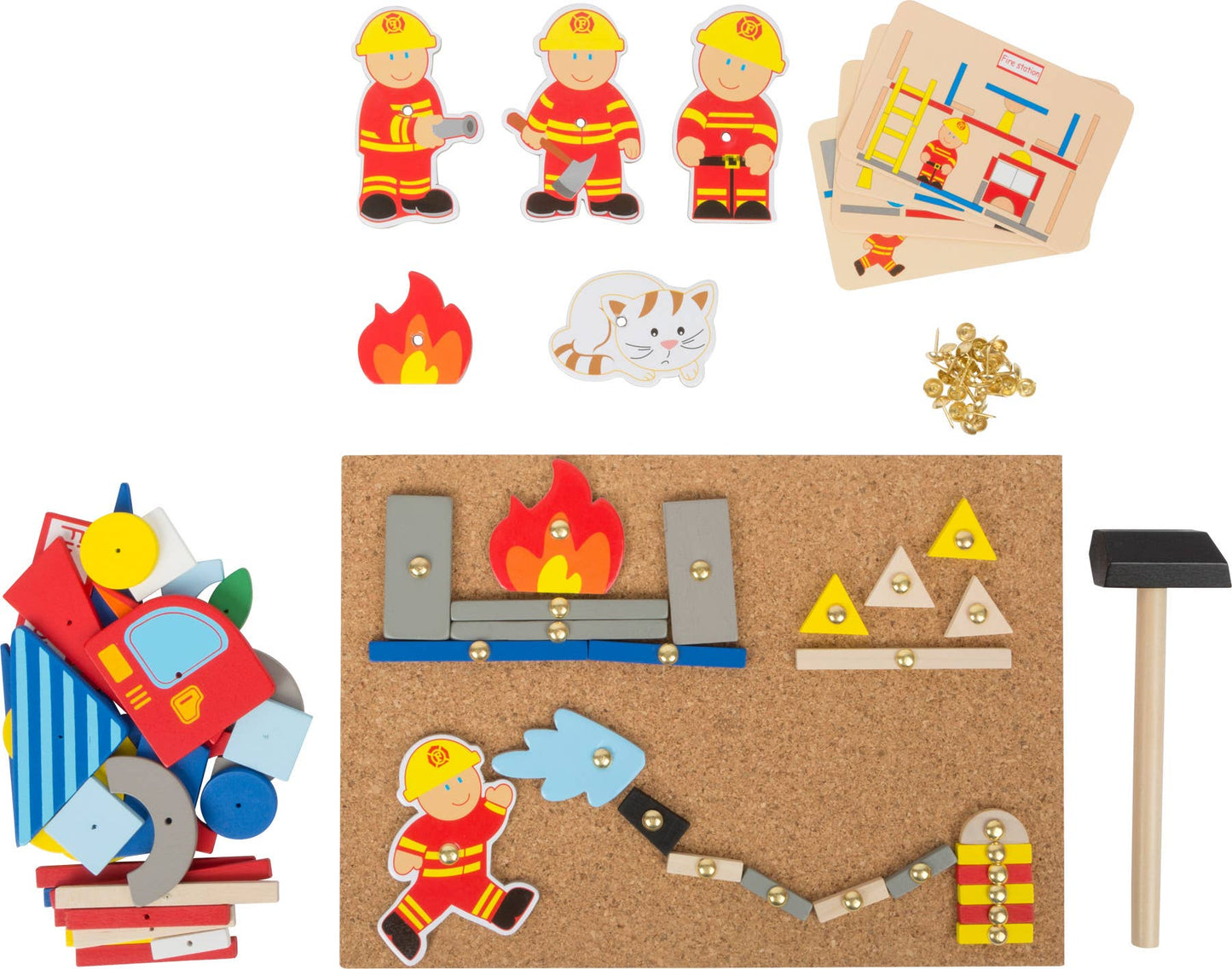 small foot Brandkår hammare spel | hammare spel | trä