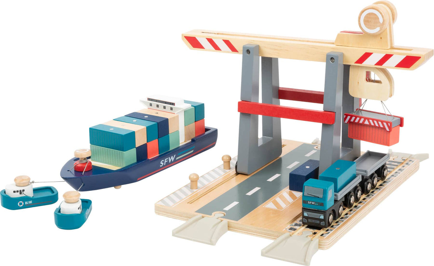 small foot Containerterminal med tillbehör | 100% Fsc