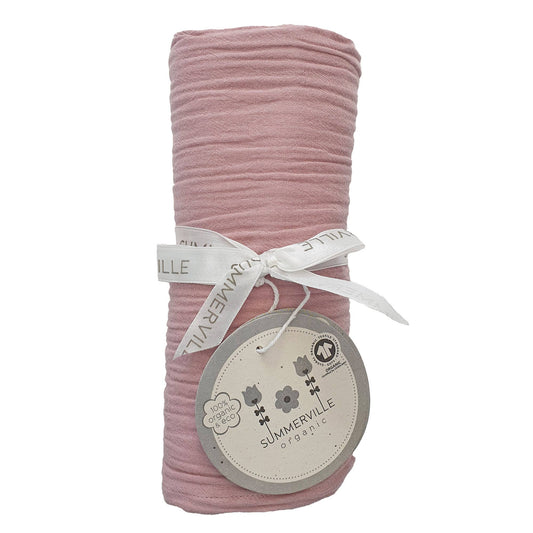 Summerville organic Ekologisk Baby Prasslande Swaddle Blek Malva