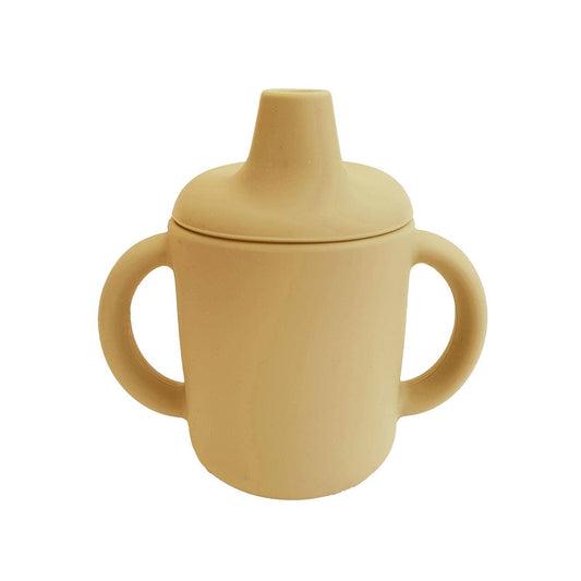Sippy cup silikon ockra