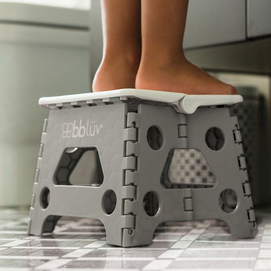 Roll About Hopfällbar Badrumspall Grå