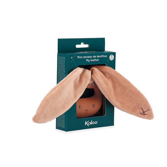 Rabbit teether terracotta