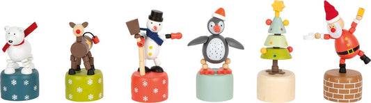 small foot Visa tryckfigurer jul och vinter | Träleksaker