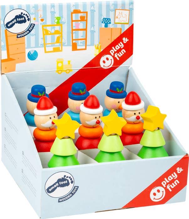 small foot Visa stapling julfigurer