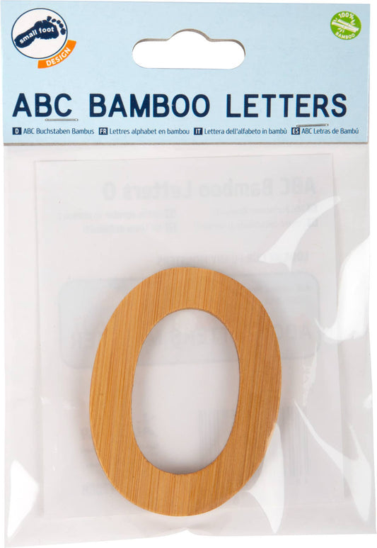 small foot ABC bokstäver bambu O | brev tåg | trä