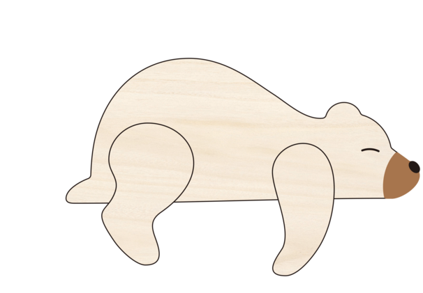 Oh Poppy TED THE BEAR WALL LAMP