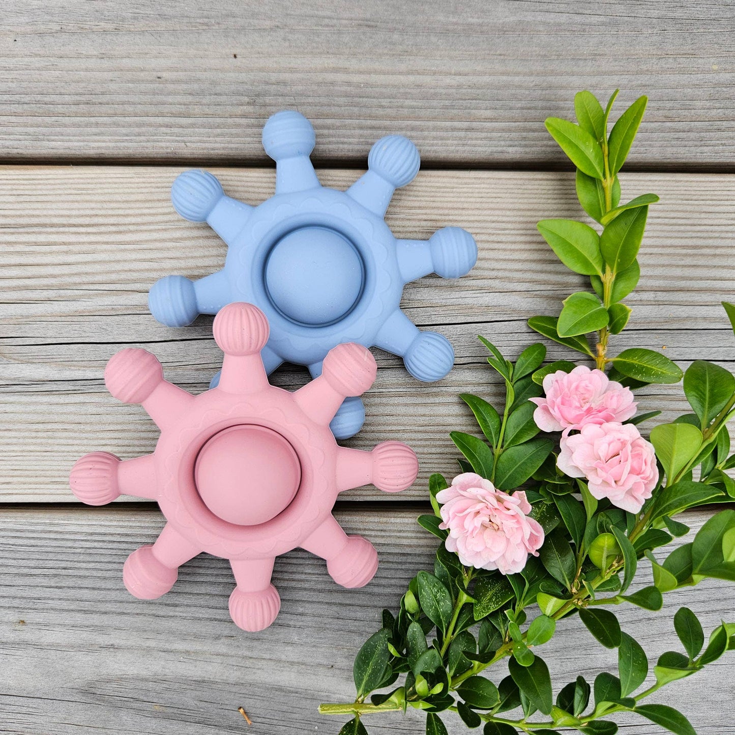 Summerville organic Babysilikonbitring Cirkus Dammig ros