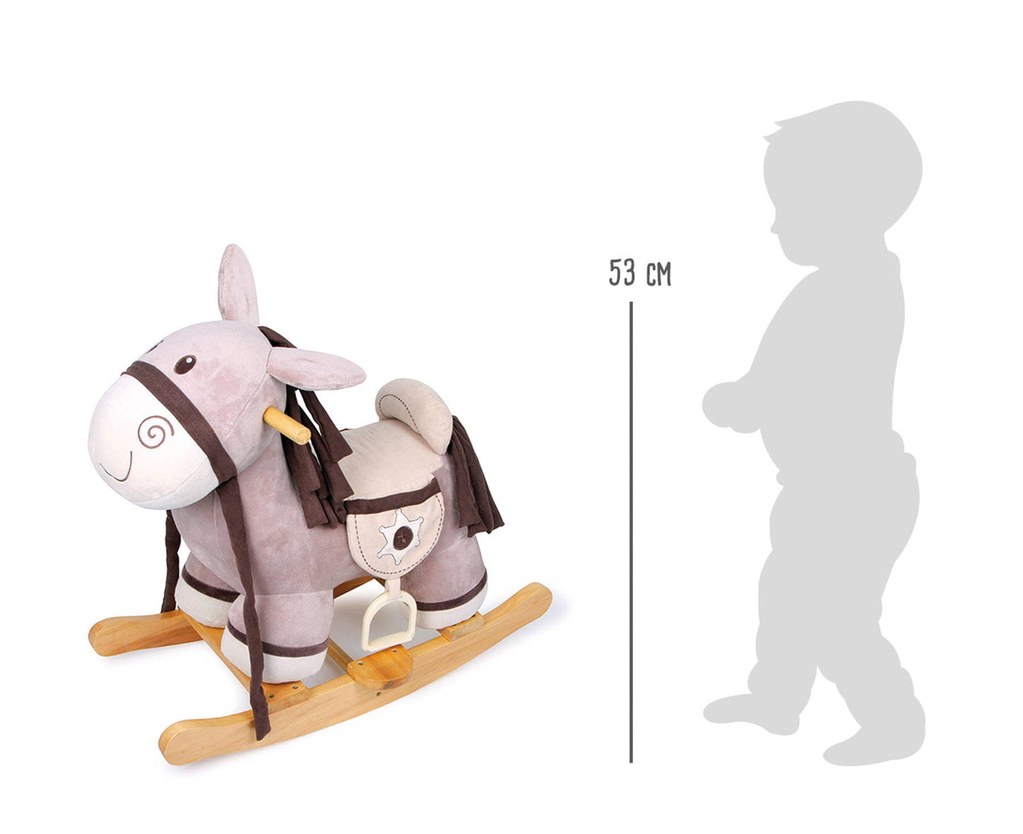 small foot Gungande Sheriff | Gunghäst | Trä