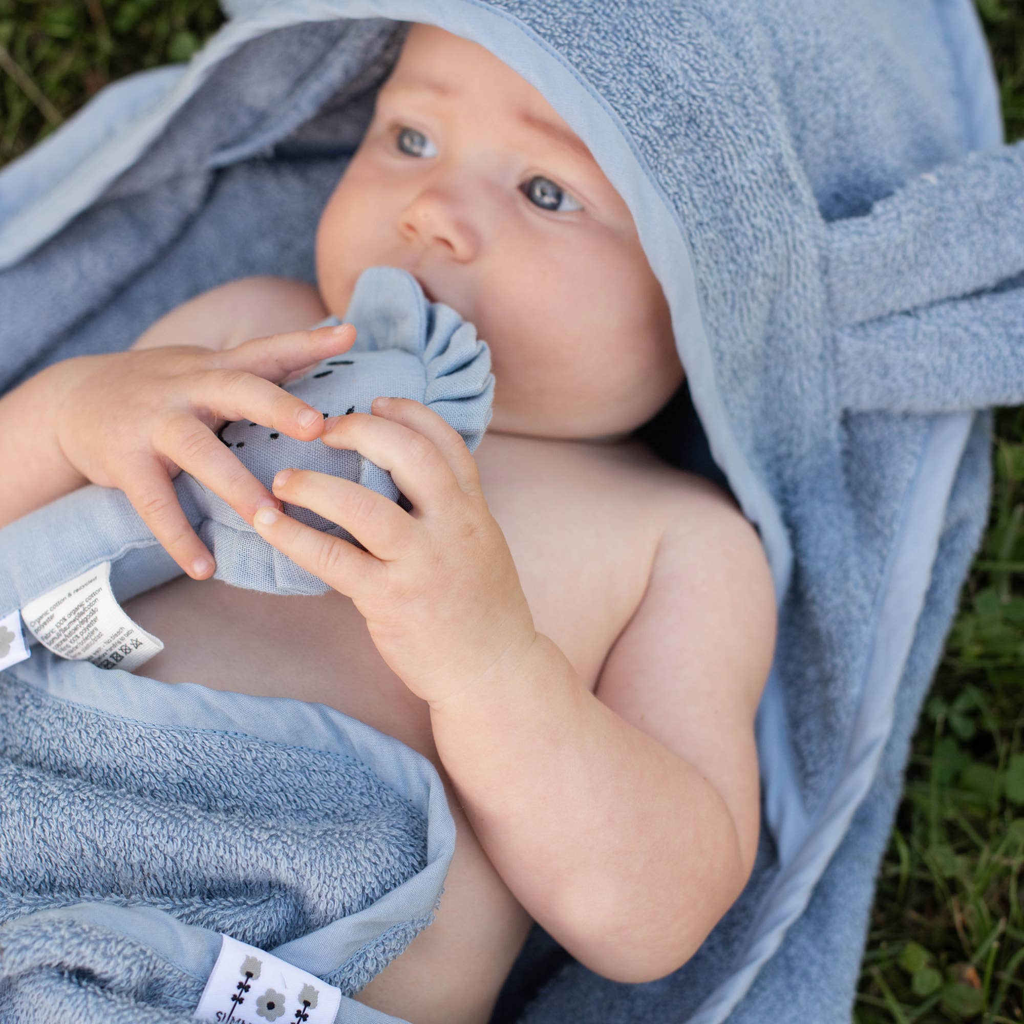 Summerville organic Babyhandduk med huva Kanin