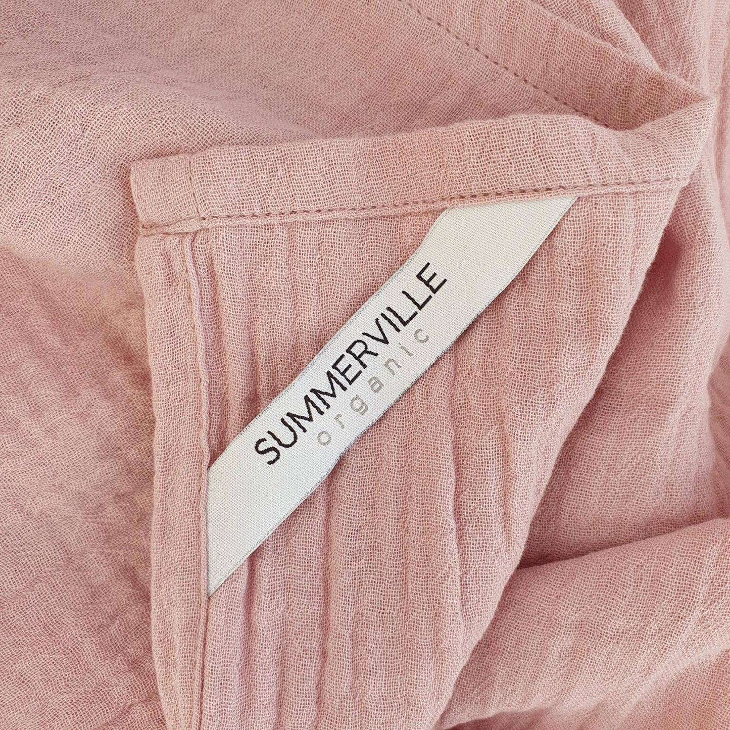 Summerville organic Ekologisk Baby Prasslande Swaddle Blek Malva