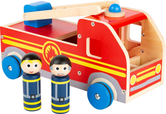 small foot Play Car Fire Department XL | Parkeringsgarage och fordon | Trä