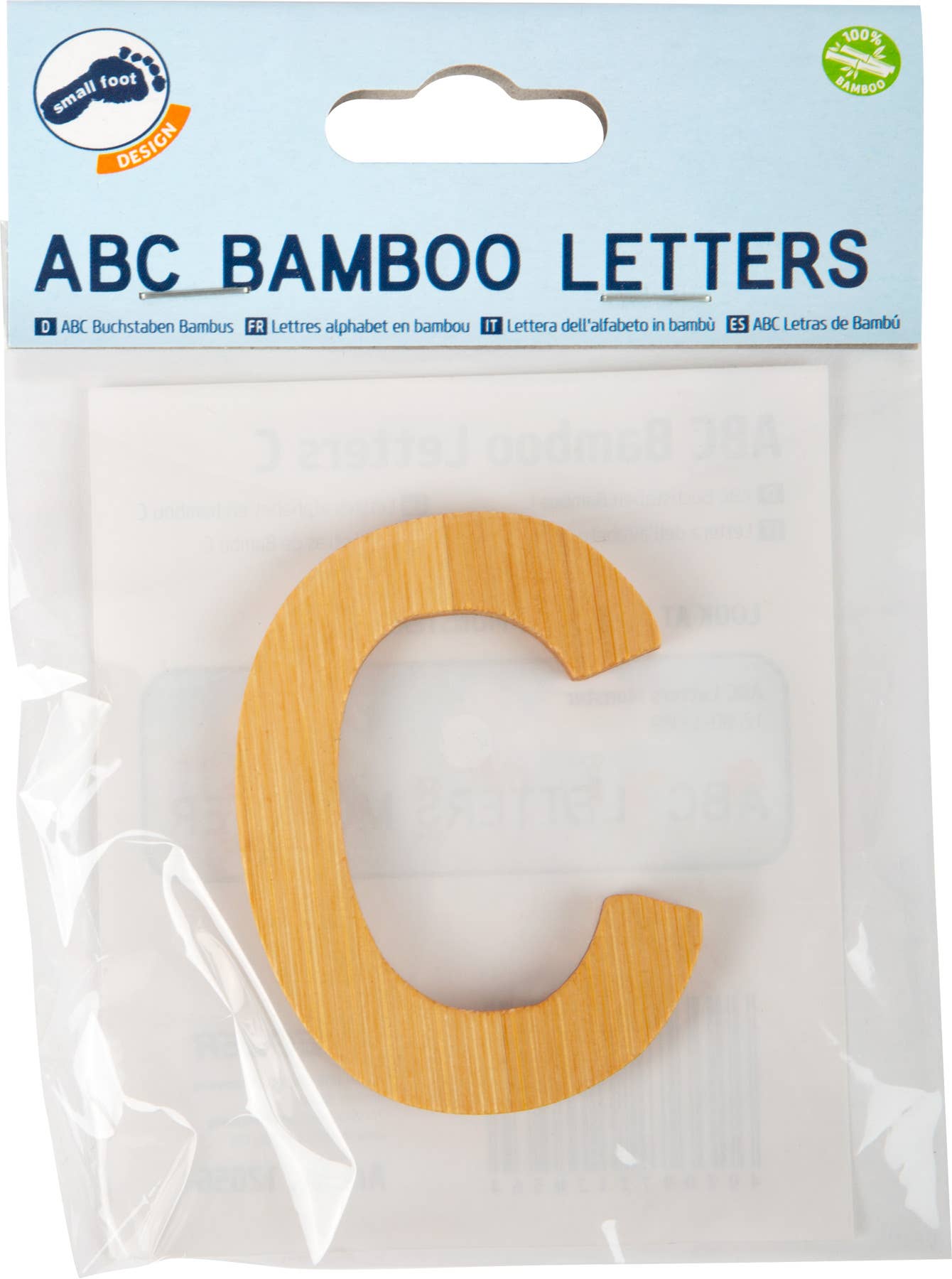 small foot small foot ABC bokstäver bambu C | brev tåg | trä