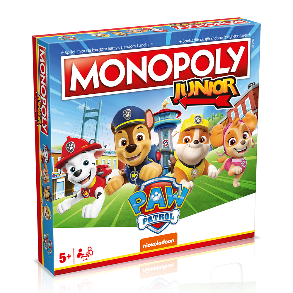 Winning Moves - Monopoly Junior - Paw Patrol (DA/SE)