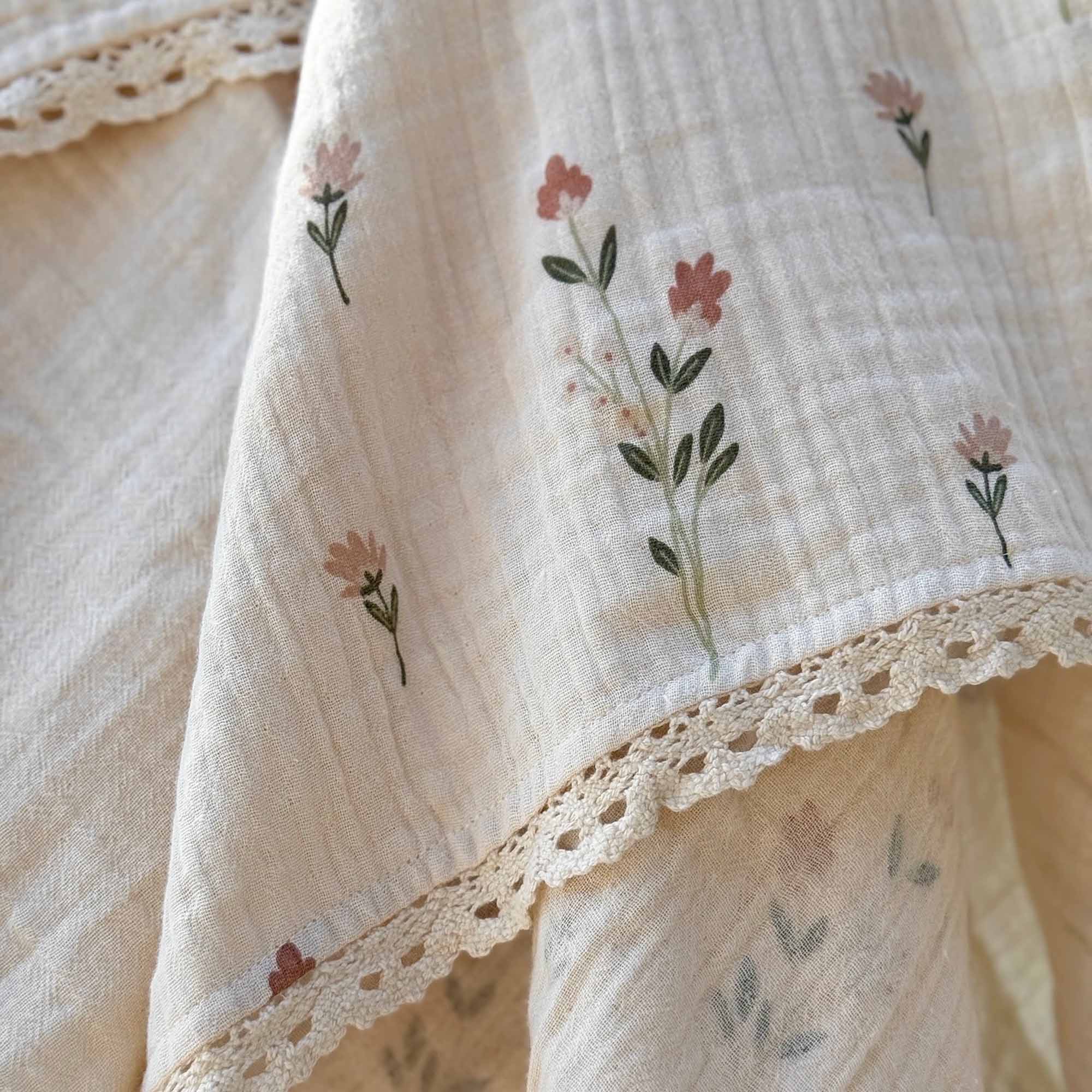 Summerville organic Babyfilt Spets Ekologisk