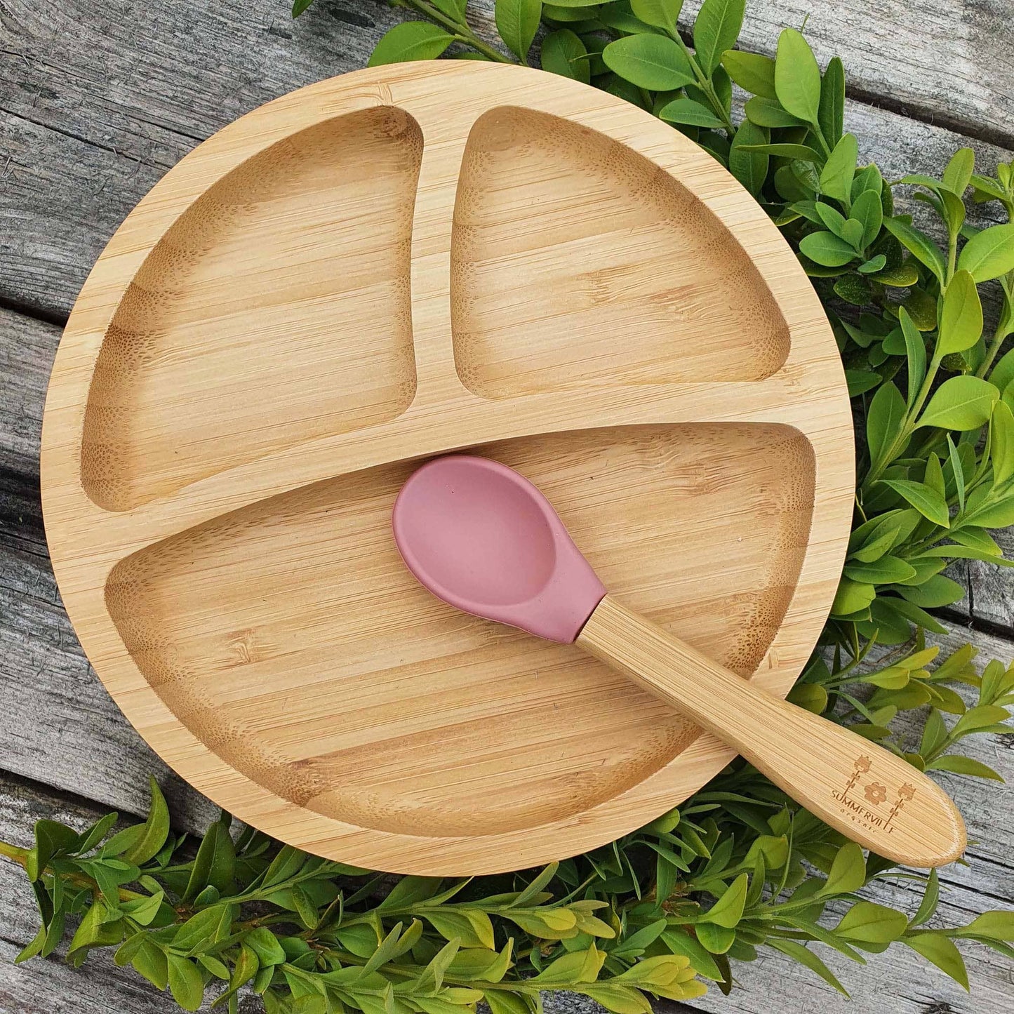 Summerville organic Barn Bambu Porslin Rund Dusty Rose