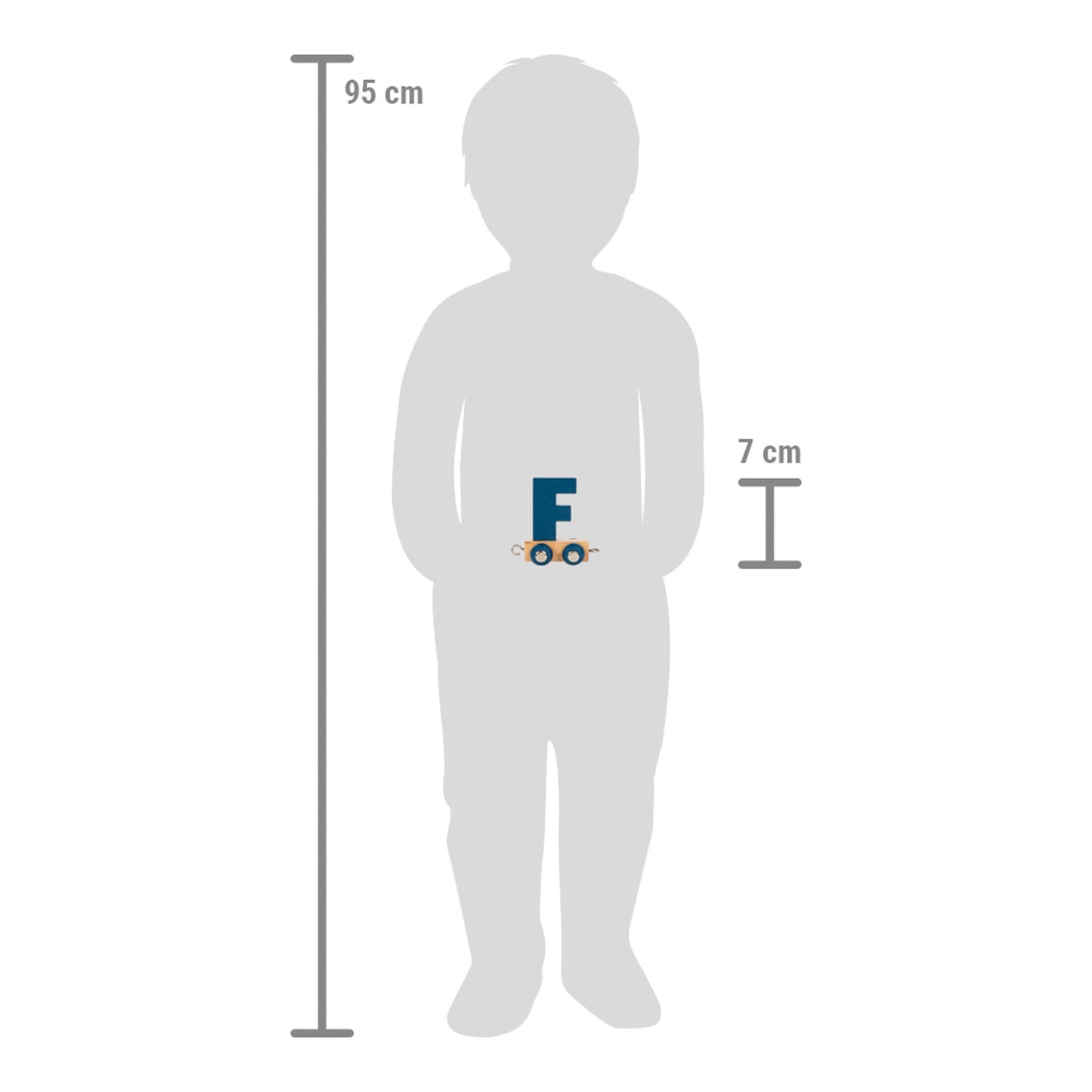 small foot Bokstavsträng Polar F | Dekoration | Trä