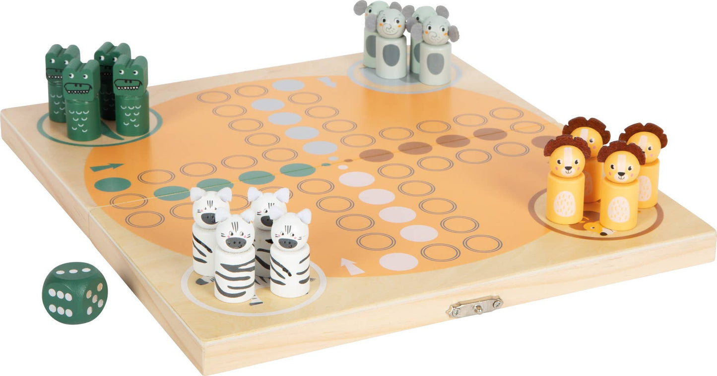 small foot Ludo för 4 spelare ”Safari” | brädspel | träleksaker