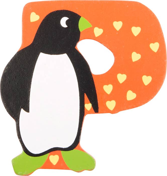 small foot Träbokstäver Djur A-Z